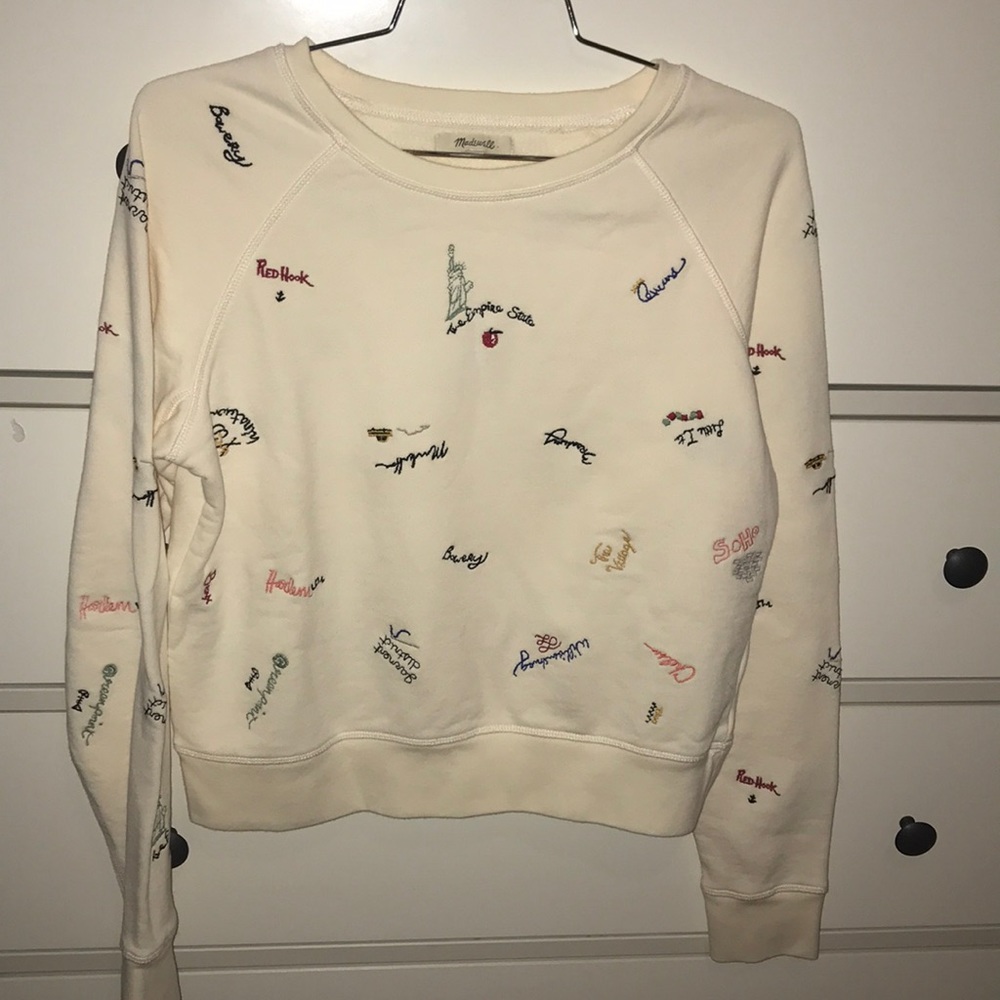 Embroidered sweatshirt